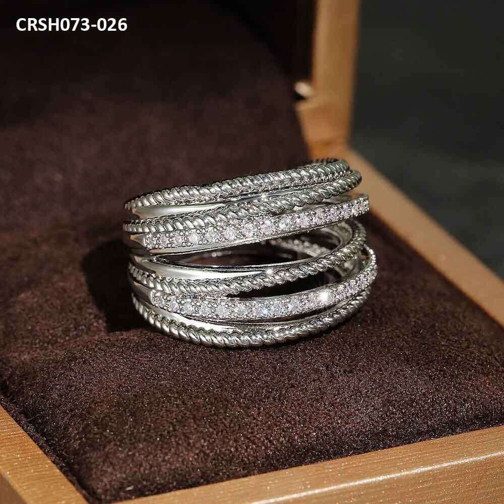 Silver Multiple Layer Ring