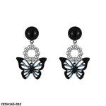 Butterfly Drops Earrings Pair