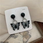 Butterfly Drops Earrings Pair