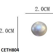 Round Stud Tops Pair