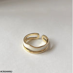 White painted  Adjustable Ring