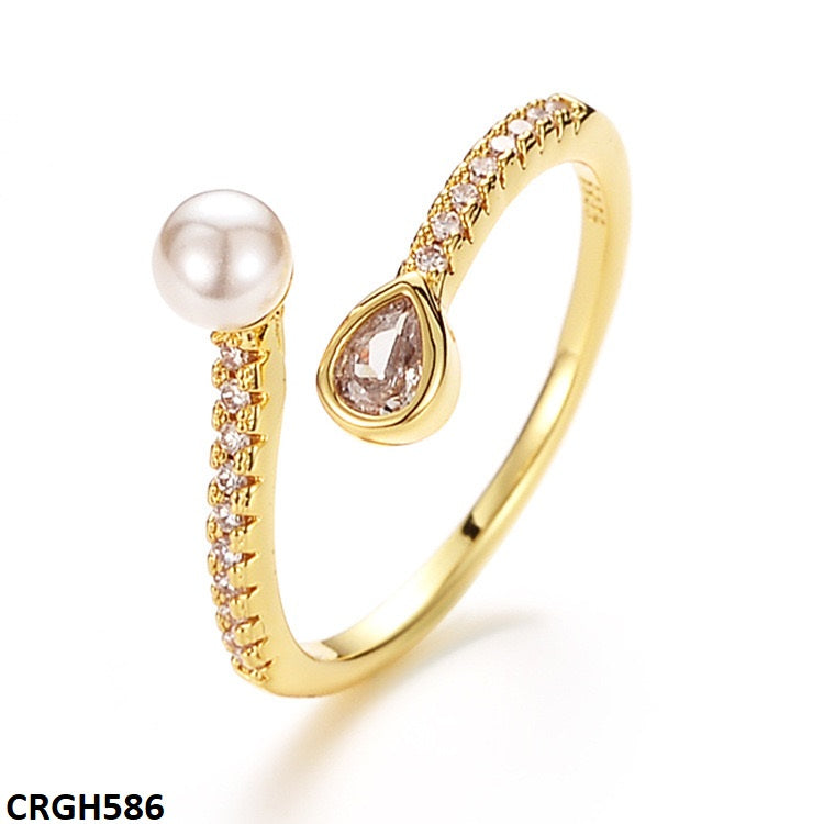 CRGH586 ZFQ Tear/pearl Ring Adj - TRGH