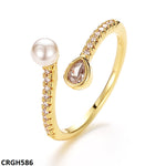 CRGH586 ZFQ Tear/pearl Ring Adj - TRGH