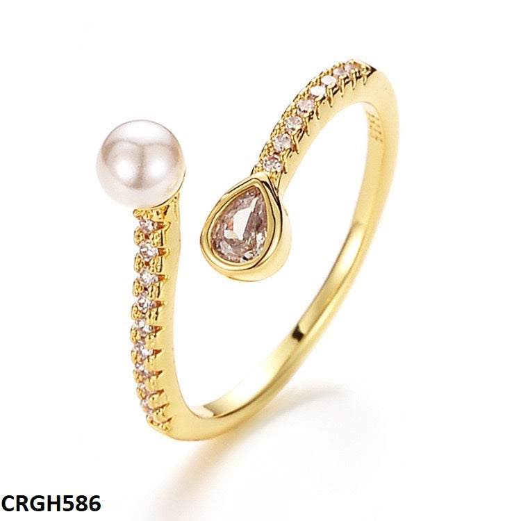 CRGH586 ZFQ Tear/pearl Ring Adj - TRGH