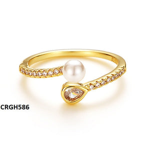 CRGH586 ZFQ Tear/pearl Ring Adj - TRGH