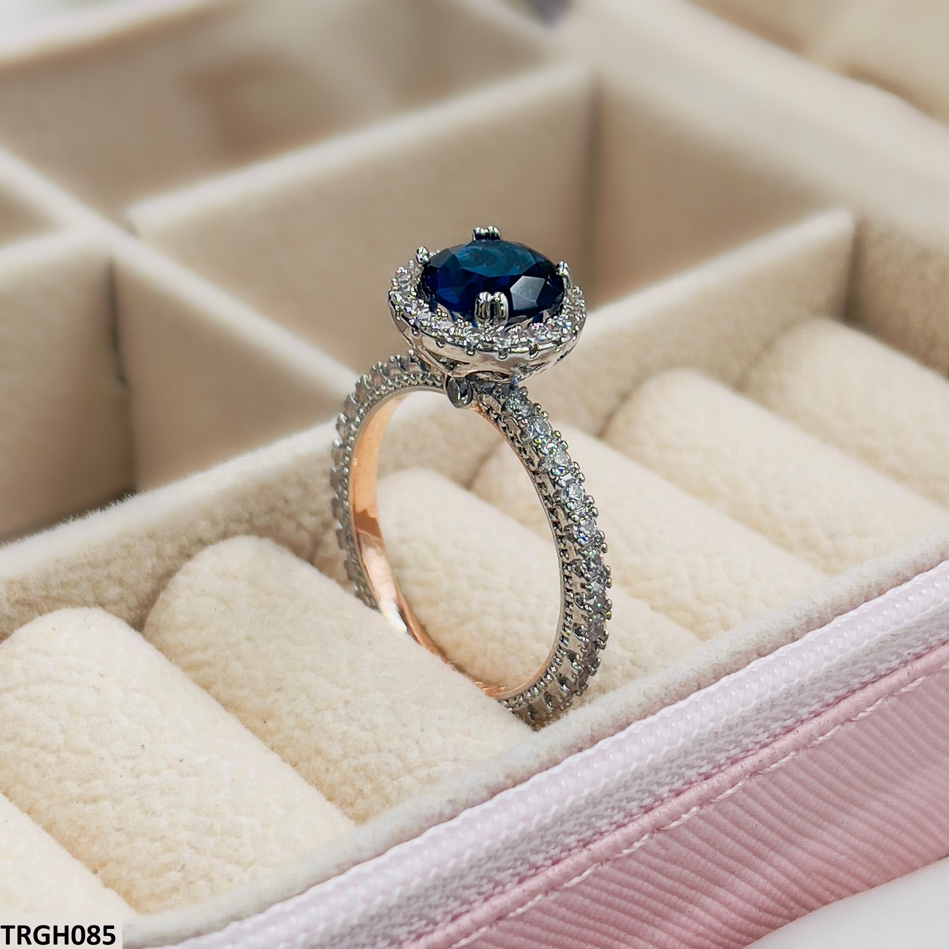 Blue Round Ring