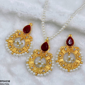 Round/Pear Pendant Set