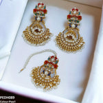 Flower Jhumki Drop Earrings