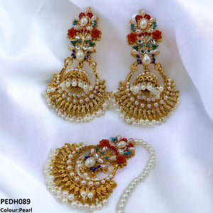 Flower Jhumki Drop Earrings