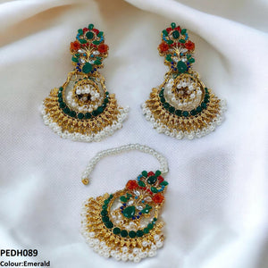 Flower Jhumki Drop Earrings