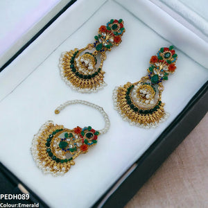 Flower Jhumki Drop Earrings