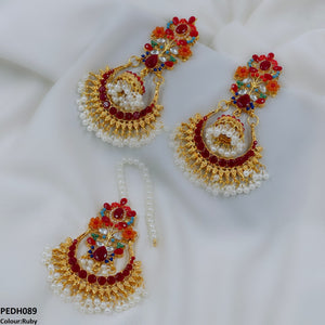 Flower Jhumki Drop Earrings