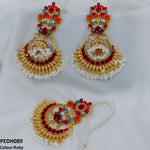 Flower Jhumki Drop Earrings