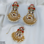 Flower Jhumki Drop Earrings