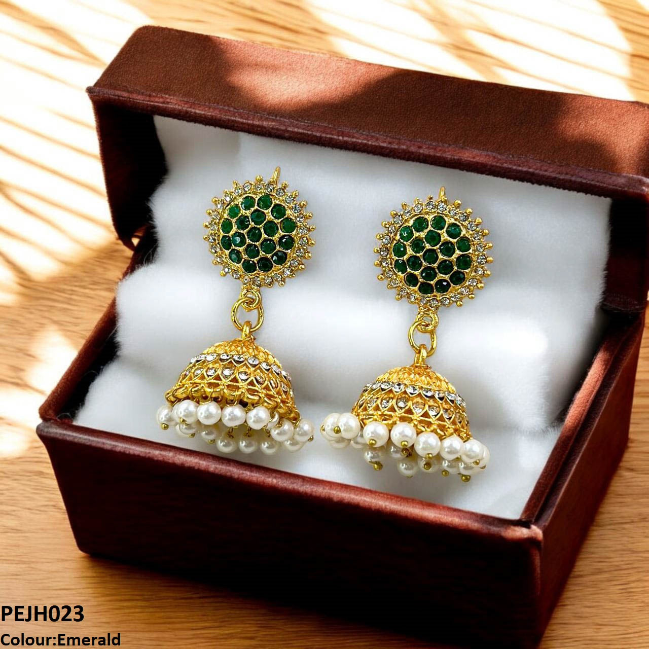 PEJH023 FRN Round Drop Jhumki - PEJH