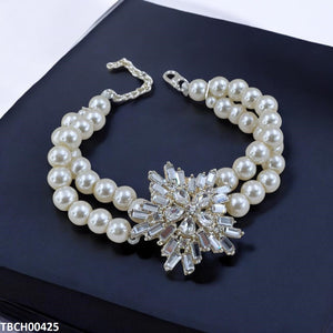 TBCH00425 SDQ Tear Flower Pearl Bracelet - TBCH