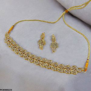 Double Leaf Choker Set