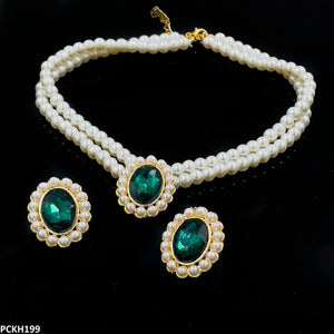 PCKH199 SDQ Pearl Oval Choker Set - PCKH