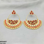 Moon Pear Ear Drop Earrings Pair