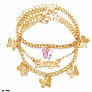 TBCH084 YPG Angel Butterfly 3 Bracelet - CBCH