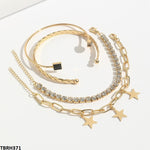 TBRH371 YYE Square/Tear/Star Bracelet Set - TBRH