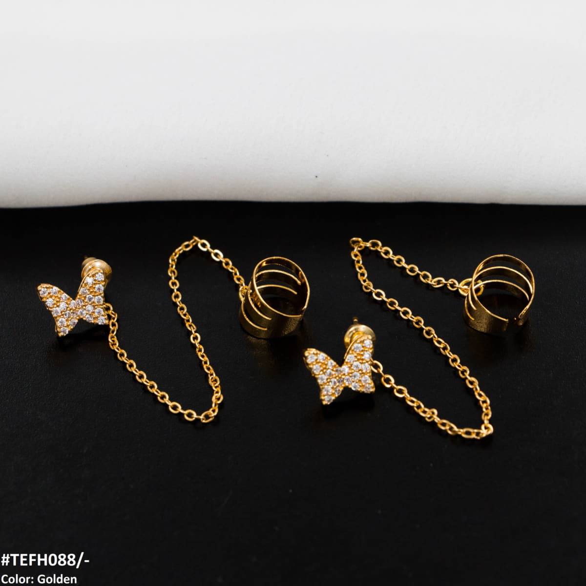 Butterfly Ear Cuff Pair