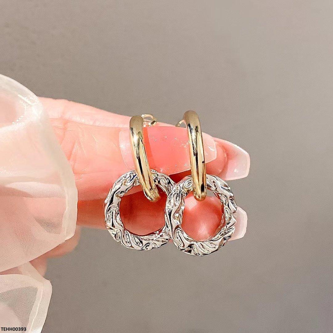 Double Ring Hoops Pair