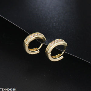 TEHH00398 BYJ Round Ear Hoops Pair - TEHH