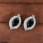 Eye/Shape Ear Hoops Pair