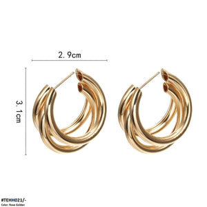 TEHH021 YYE Ear Hoops pair - CEHH