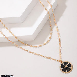 Curb Star/Sun Necklace