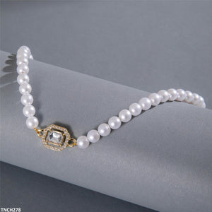 Pearl Round Chain Necklace