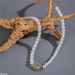 Pearl Round Chain Necklace