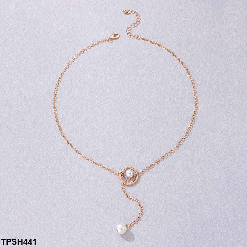 Twin Pearl Pendent With Chain