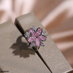 TRSH00708 KYC Marquise Flower Ring Adjustable - TRSH