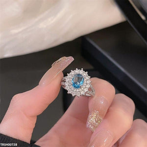 TRSH00728 BJF Imp Oval Flower Ring Adjustable - TRSH