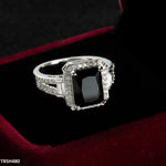 Square Black Ring