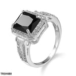 Square Black Ring