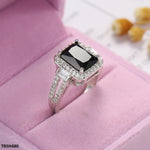 Square Black Ring