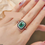 Square Stone Ring Adjustable - TRSH