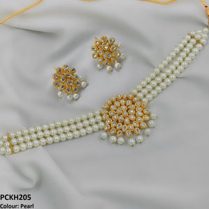 PCKH205 FRN Tear Pearl Choker Set - PCKH