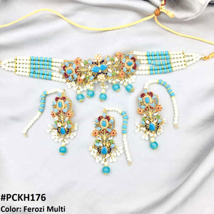 PCKH176 SDQ Flower Neck Choker Set - PCKH