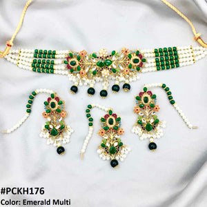 PCKH176 SDQ Flower Neck Choker Set - PCKH